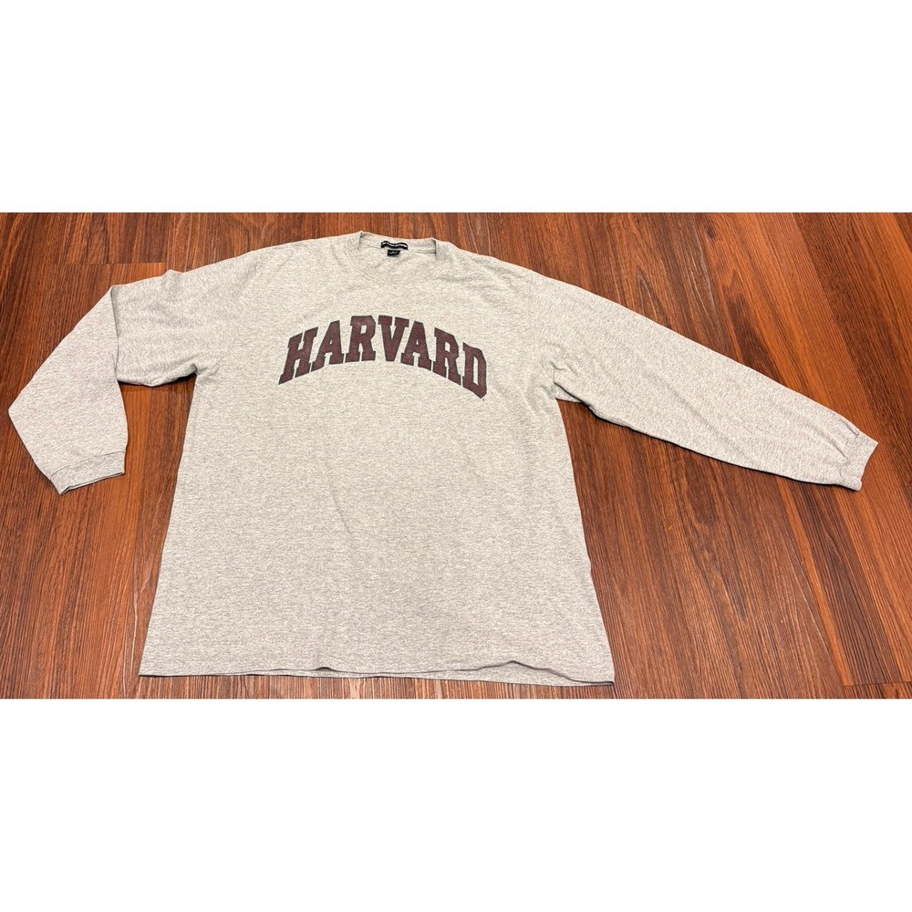 Harvard Men's Large Crewneck Sweatshirt Long Sleeve USA Made The Cotton Exchange